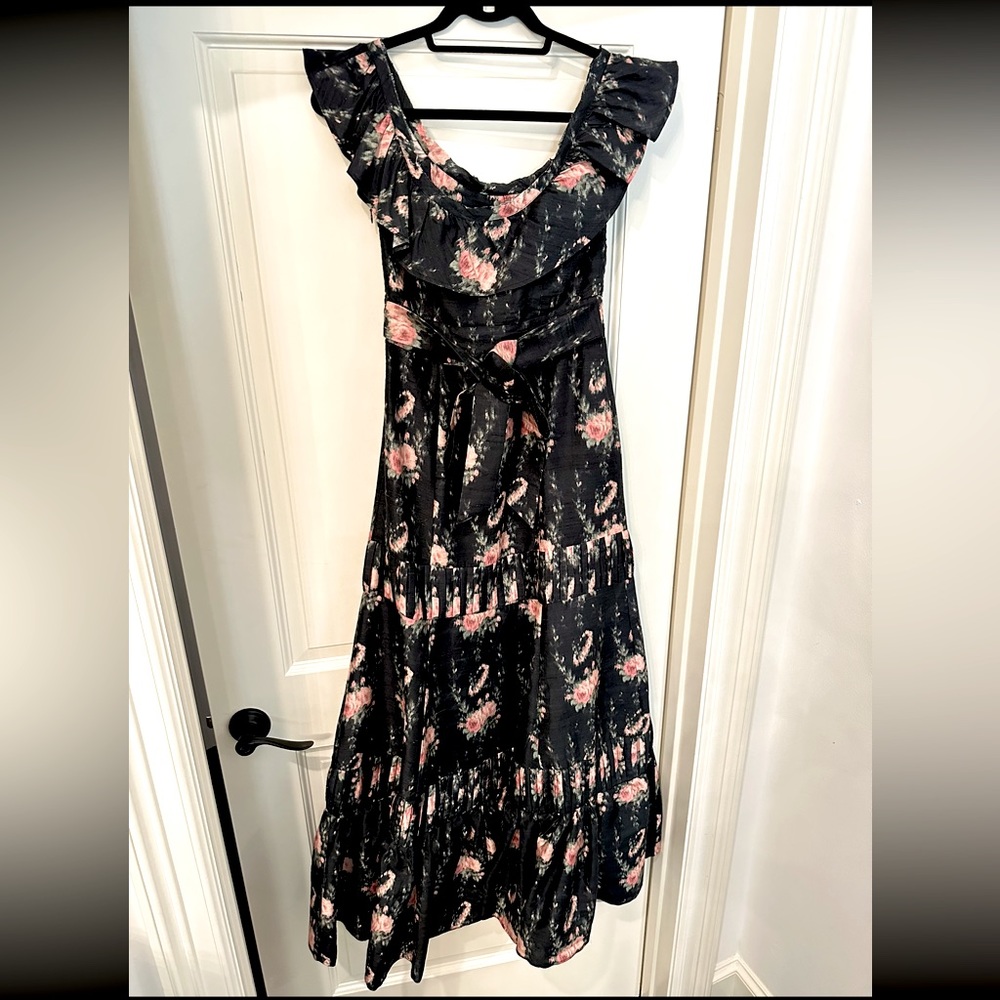 Loveshackfancy Jonell dress in black coffee - Picture 3 of 7